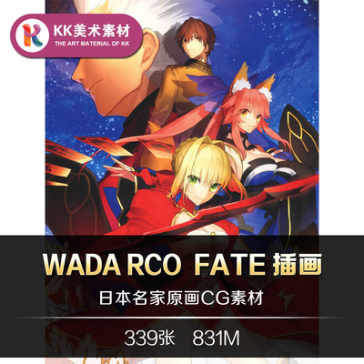 画师Wada Rco插画Fate/EXTRA动漫人物CG原画美术临摹参考资料素材
