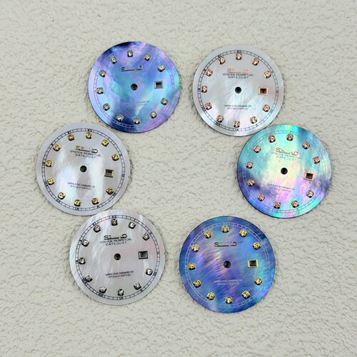 25MM日志女款表盘天然贝母钻石字