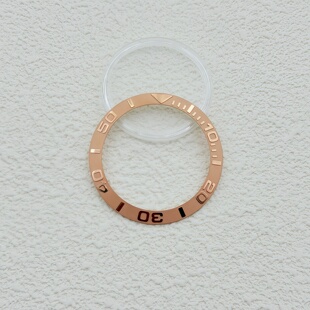 手表改装配件圈口 38MM凸字陶瓷圈 SUB游艇表壳外圈 代用黑绿水鬼