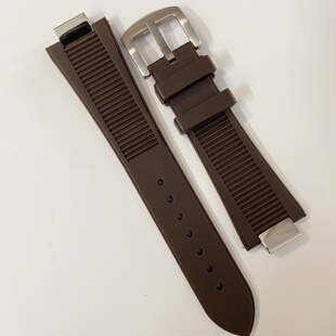 手表配件鹦鹉螺橡胶表带PP胶带头粒款针扣款硅胶表带头粒款橡胶带