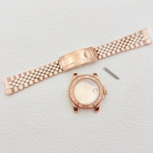 NH35改装配件游艇表壳40MM水鬼全枚表壳表带圈套装蓝宝石适装NH34