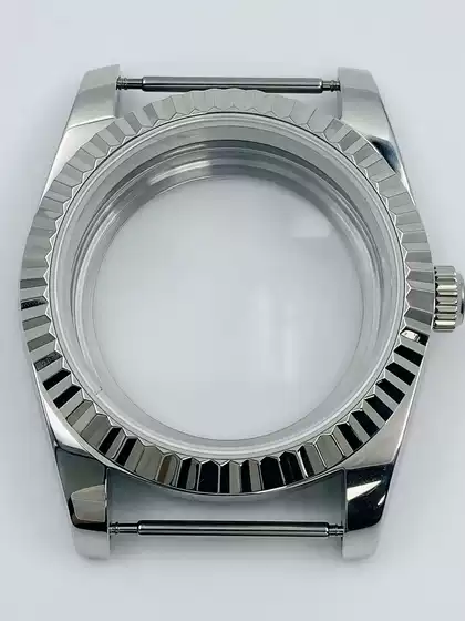 36/39mm Datejust Style Lug Bezel Watch Case Oyster Stainless Steel Case Round Edge Watch Case Sapphire Suitable for Nh35 Movement