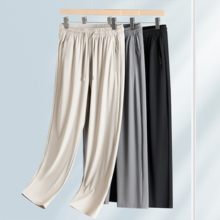 春夏季 西装 裤 男式 长裤 2026年新款 松紧抽绳青年九分裤 休闲裤