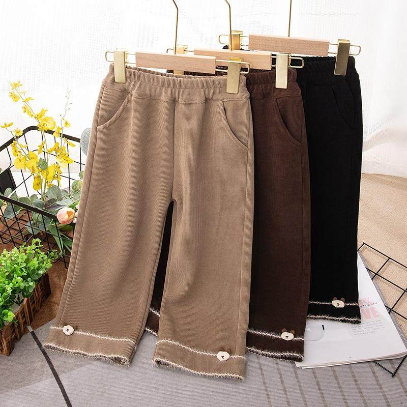 女童裤子秋冬款2025新款洋气女孩外穿加绒一体绒直筒裤儿童阔腿裤,童装/婴儿装/亲子装,裤子,淘宝优惠券,粉丝福利购,淘宝优惠卷