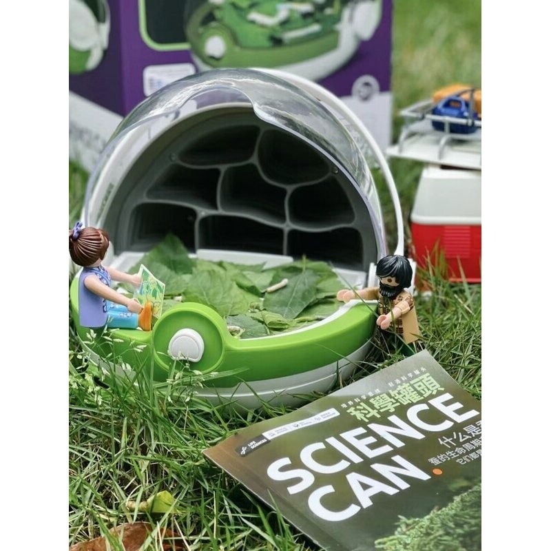 蚕宝宝养育仓太空培育蚕宝宝活物别墅饲养箱学生养蚕套装新鲜桑叶