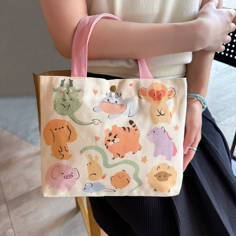 时尚百搭帆布包单肩包手提包手拎小包百搭文艺学生包便当包手提袋,箱包皮具/热销女包/男包,时尚帆布包,淘宝优惠券,粉丝福利购,淘宝优惠卷