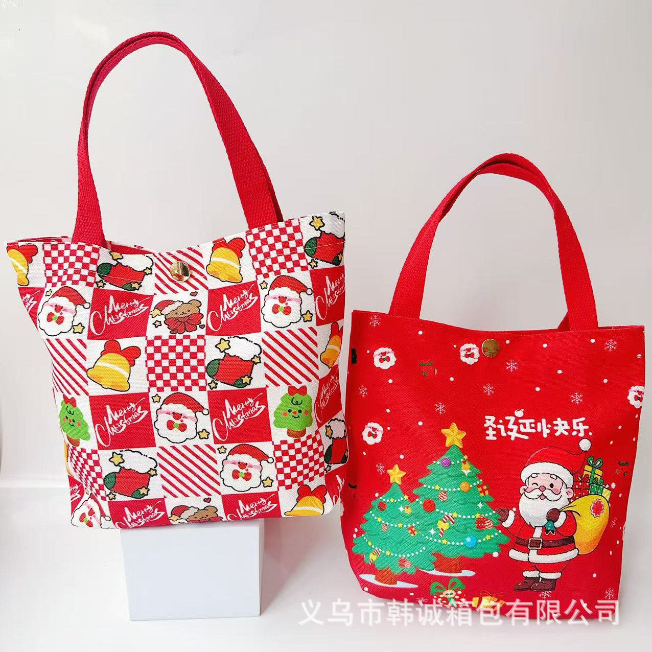 圣诞节帆布手提礼品袋简单送礼平安夜苹果袋高级糖果平安果礼盒,箱包皮具/热销女包/男包,时尚帆布包,淘宝优惠券,粉丝福利购,淘宝优惠卷