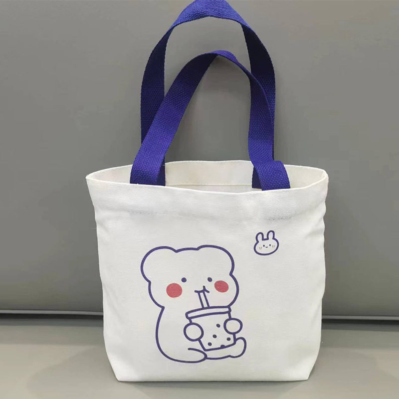 小熊新款通用可爱卡通帆布包补习便当包小号手提包袋实惠手,箱包皮具/热销女包/男包,时尚帆布包,淘宝优惠券,粉丝福利购,淘宝优惠卷