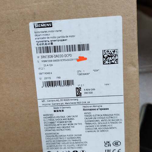 可维修西门子3RK1308-0AE00-0CP0电动机起动器议价