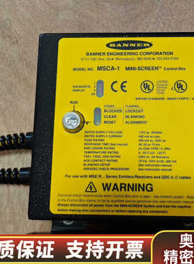 邦纳BANNER安全栅控制器MSCT-1.询价
