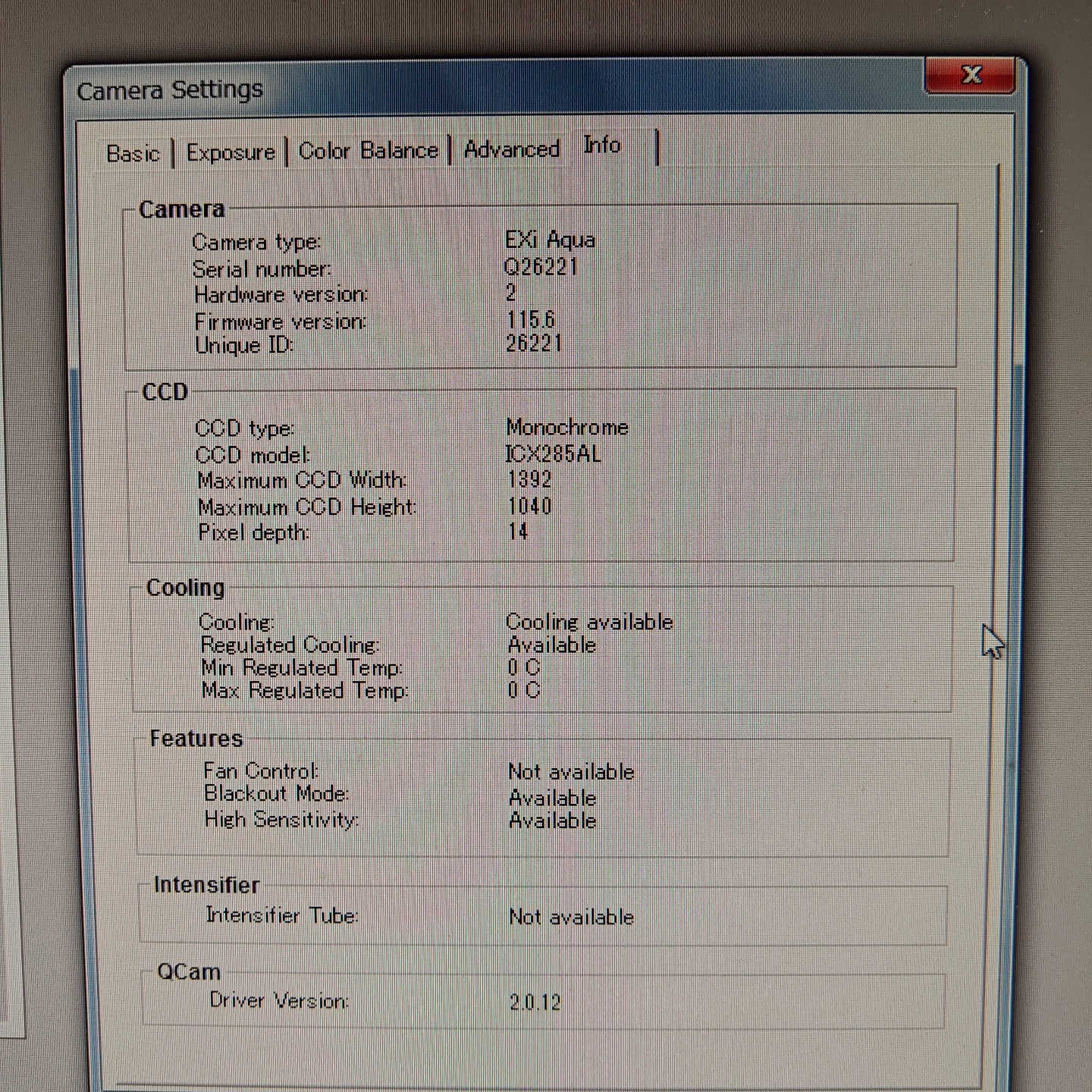 Qimaging EXi Aqua显微镜相机。，带制.询价