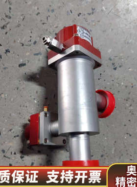 MKS角阀100016885，锈钢材质，带红色电子装置。适.询价