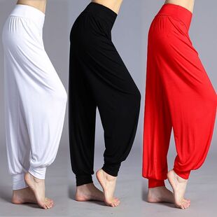 清仓莫代尔瑜伽裤 广场舞运动休闲裤 舞蹈健身裤 宽松灯笼裤 大码 特价
