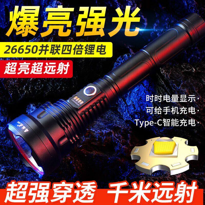 森林虎Type-C可充电强光手电筒