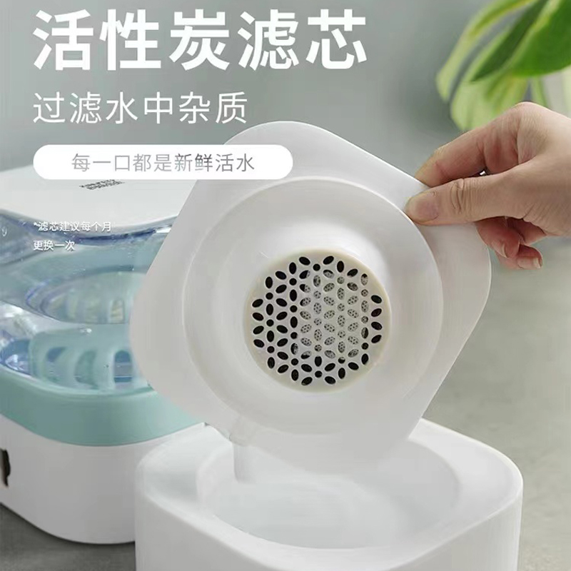 宠物猫咪饮水机不插电喝水过滤芯