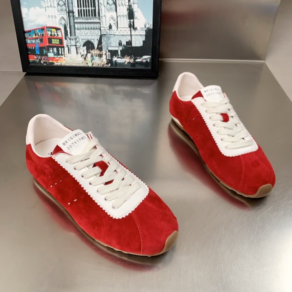 羊皮拼色德训鞋女2026春季新款软底系带圆头百搭休闲阿甘鞋运动鞋,女鞋,德训鞋,淘宝优惠券,粉丝福利购,淘宝优惠卷