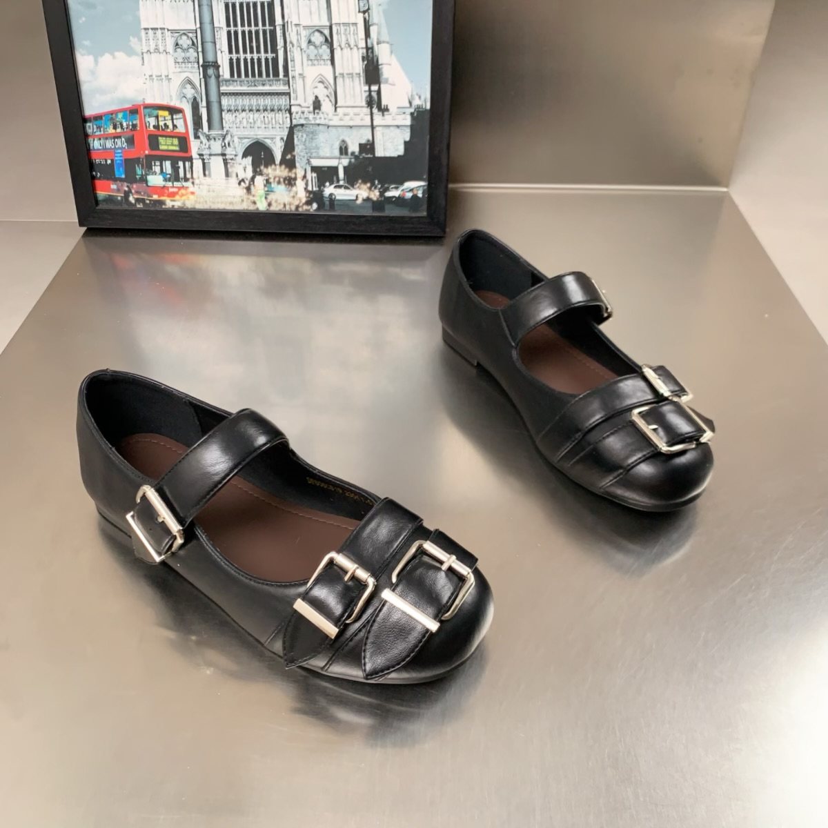 真皮法式复古风皮带扣玛丽珍鞋女2026春季新款平底百搭通勤小皮鞋,女鞋,玛丽珍鞋,淘宝优惠券,粉丝福利购,淘宝优惠卷