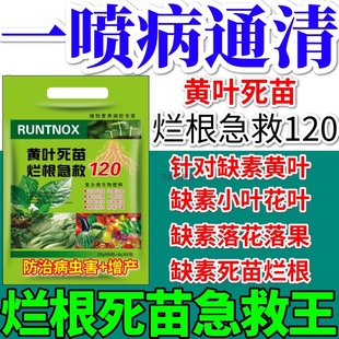 一喷病通清黄叶烂根死苗叶面肥蔬菜花卉植物通用绿叶微量元素肥料