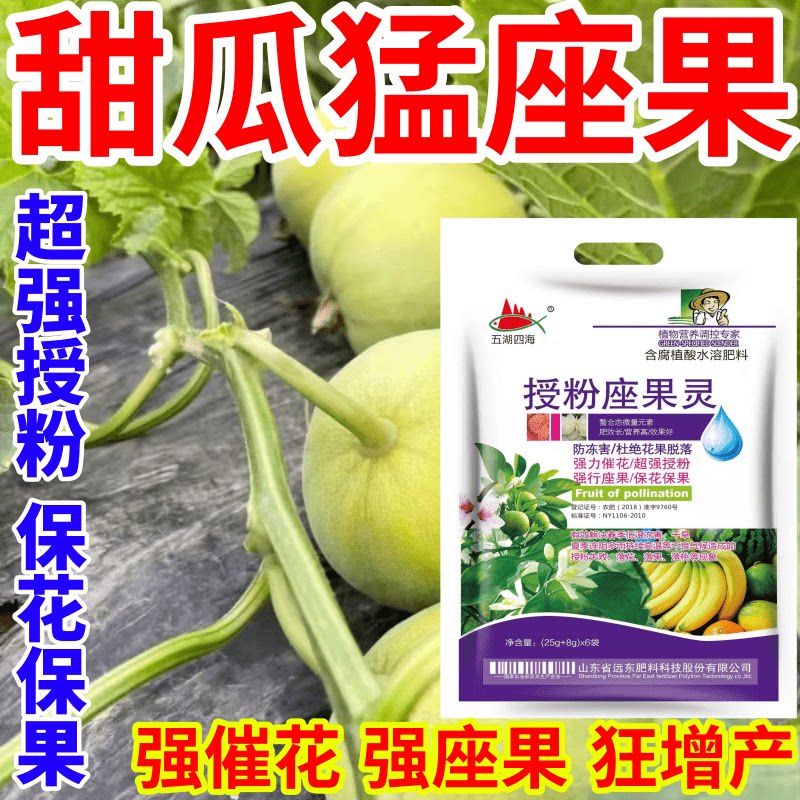 甜瓜猛座果花促花座果防落果防冻害通用瓜果蔬菜果树增产叶面肥