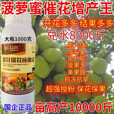 菠萝蜜催花保果座果保花保果开花果农药防落花落果授粉增产叶面肥