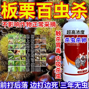 板栗百虫杀虫爬虫通通杀果树蔬菜花卉通用小黑飞红蜘蛛杀虫剂农药