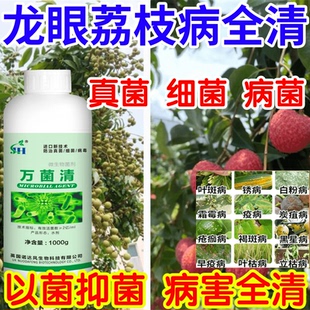 龙眼荔枝病全清细菌病毒果树蔬菜花卉以菌抑菌白粉病早疫病杀菌剂