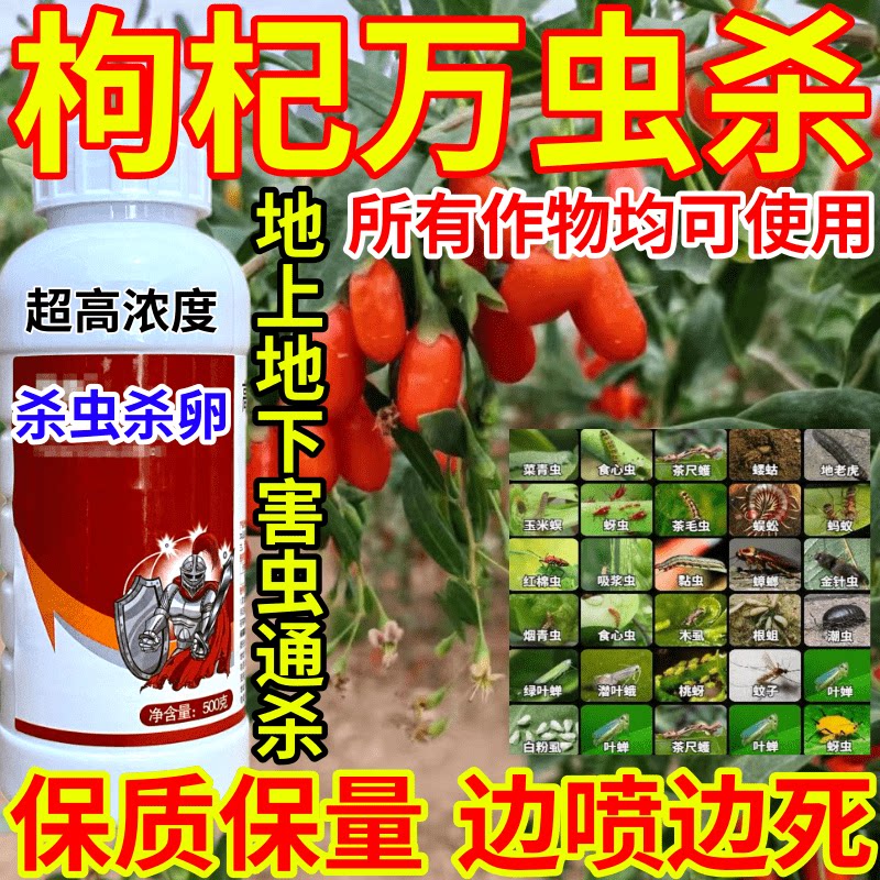 枸杞万虫杀品农药蚜虫蓟马腻虫跳甲蚧壳虫果树蔬菜花卉通用杀虫剂