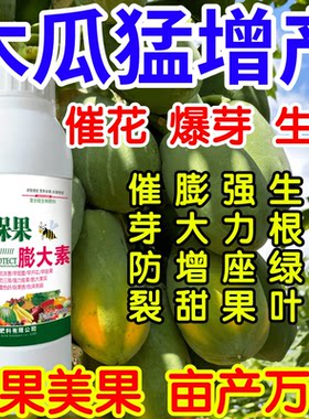 木瓜猛增产花保果素蔬菜专用膨大剂水果增大剂防裂防落靓果叶面肥