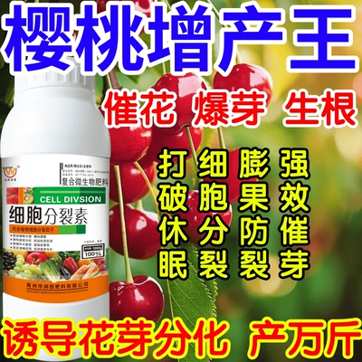 樱桃增产王打破休眠加速细胞分裂膨果防裂强效催芽果树蔬菜叶面肥