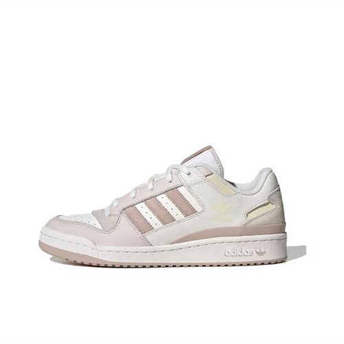 adidas FORUM 复古 潮流 低帮 运动 休闲 板鞋 女款 粉色JP9964