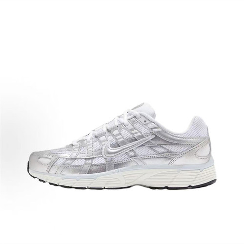 Nike P-6000 低帮 复古 运动休闲 跑步鞋 女款 白黑蓝BV1021-106