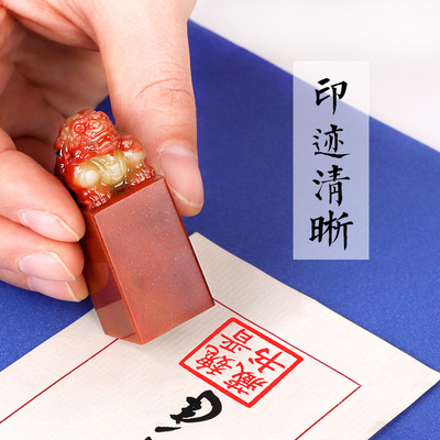 寿山石貔貅收藏压角押尾印章篆刻