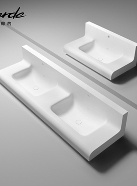 corde柯的人造石艺术盆丽耐一体盆定制窄高背盆浴室洗脸洗手台面