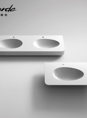 corde柯的人造石艺术盆丽耐一体盆定制窄大盆浴室洗脸洗手台弧面