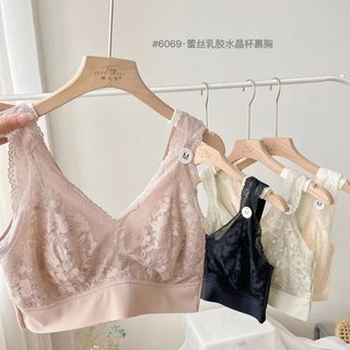 枫之欣6069夏季兔耳朵蕾丝乳胶杯内衣女大胸显小胸聚拢收副乳新品