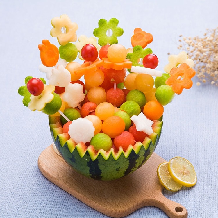 不锈钢水果花束工具套装蔬菜水果切模造型压花器水果拼盘工具雕花