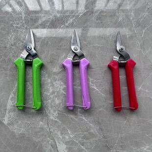 短头剪刀编藤剪刀稀果剪葡萄采果剪桔子剪柑橘蔬果摘果剪撬刀编织