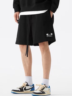 STA国潮美式休闲运动短裤男女夏季新款宽松高街户外抽绳五分裤潮