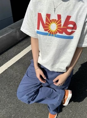 STA国潮美式街头cleanfit字母短袖T恤男女夏季宽松vintage上衣潮