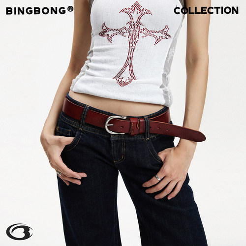BINGBONG|克拉腰带头层牛皮皮带