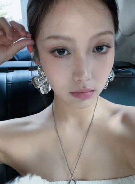 欧美夸张不规则几何耳环女小众设计感轻奢气质百搭耳钉耳夹