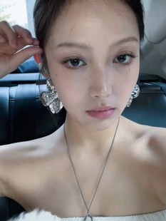欧美夸张不规则几何耳环女小众设计感高级轻奢气质百搭耳钉耳夹