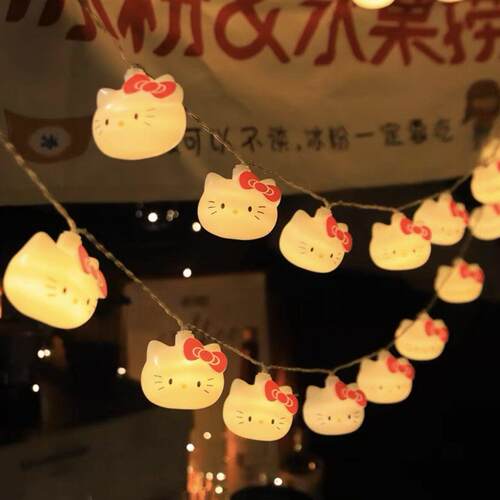 新款835ED凯蒂Ki卡tty猫装饰灯儿童通猫灯爪造型L氛围灯装饰彩灯