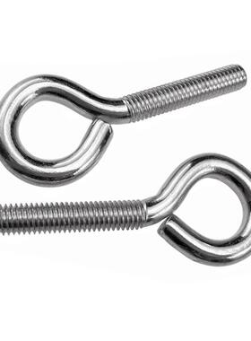 30不锈钢羊眼机牙螺丝闭带圈挂钩圆环螺栓环口m34m4m5m吊6m8m10