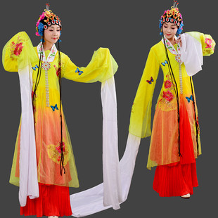 古典舞蹈服装水袖新款百花争艳演出服戏曲戏剧古装京剧花旦梁祝女