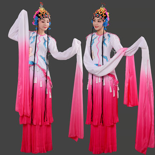 水袖 戏曲服饰古典长袖 戏服演出服花旦京剧表演服 成人古装 新款