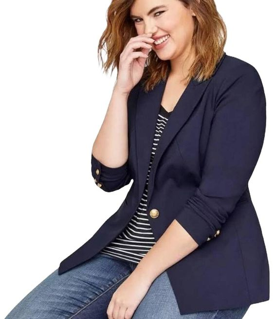 黑色大码显瘦一粒金扣西装外套