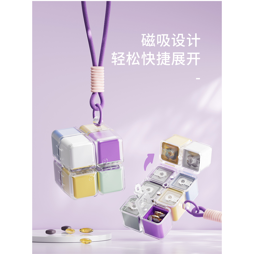 药盒一日三餐提醒一周七天大容量