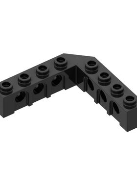 MOC  32555  小颗粒积木兼容零配件28973 L型直角带6孔砖5x5