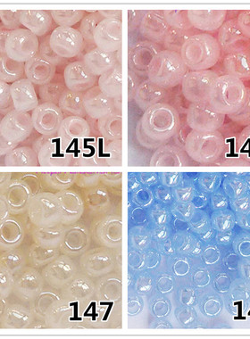 diy串珠材料TOHO东宝米珠2mm玉石奶油浅粉蓝蜜桃145L/145/146/147